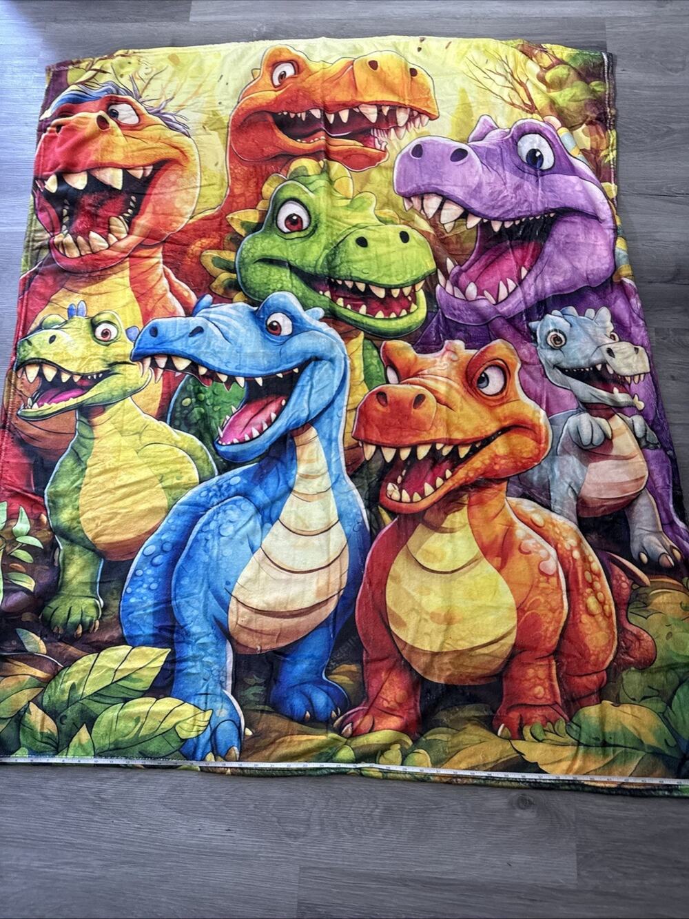 Dinosaur Blanket Approx 56x49